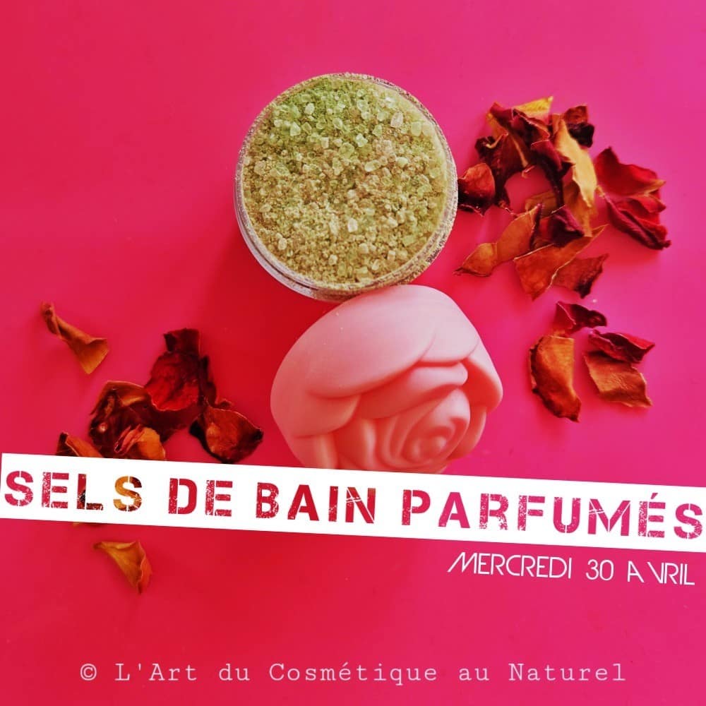 Atelier cosmétique enfants – Fabrication Sels de bain parfumés