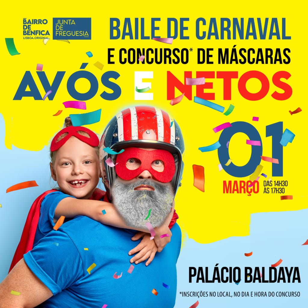 Baile de Carnaval & Concurso de Máscaras – Avós e netos