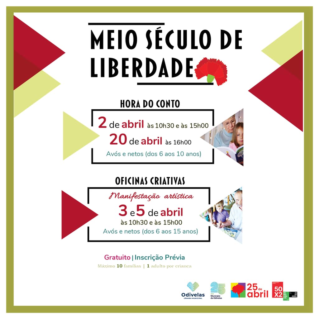 Meio Século de Liberdade – Hora do Conto: Especial Avós e netos