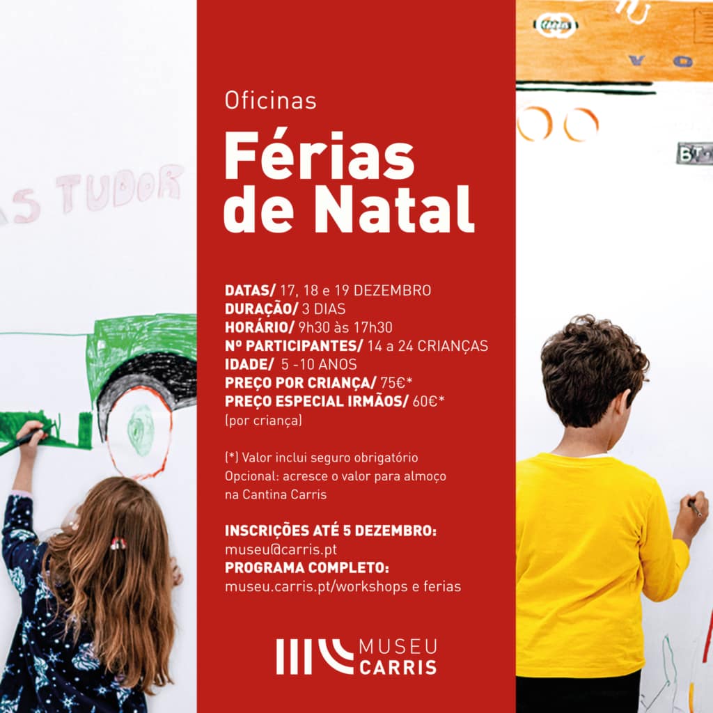 Museu da Carris – Oficinas de Férias de Natal 2025
