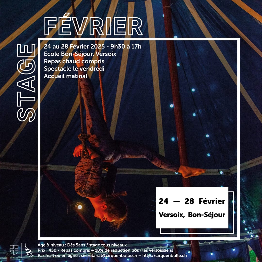 Cirquenbulle – Stage de février 2025