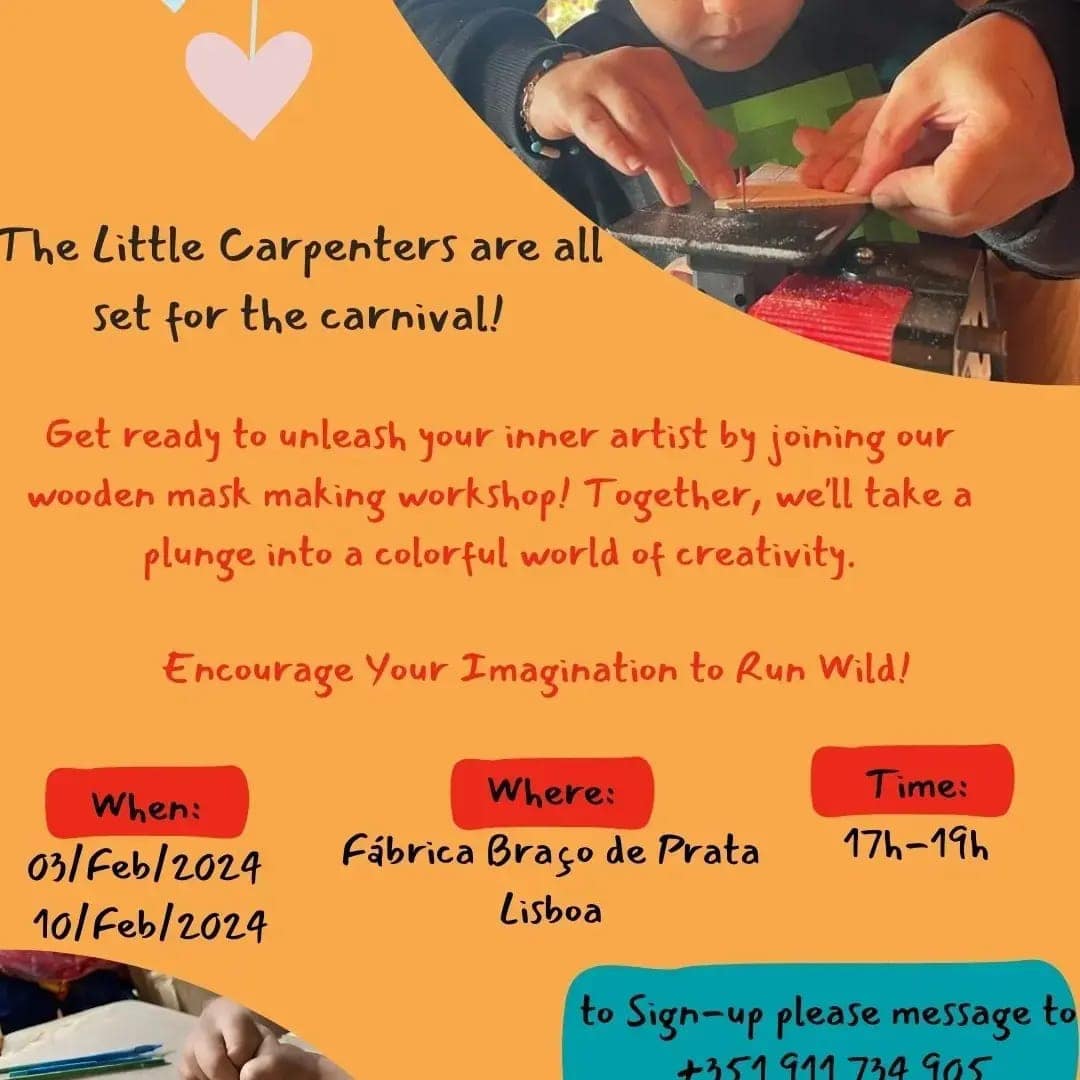 The Little Carpenters – Wooden Mask Making Workshop for Children