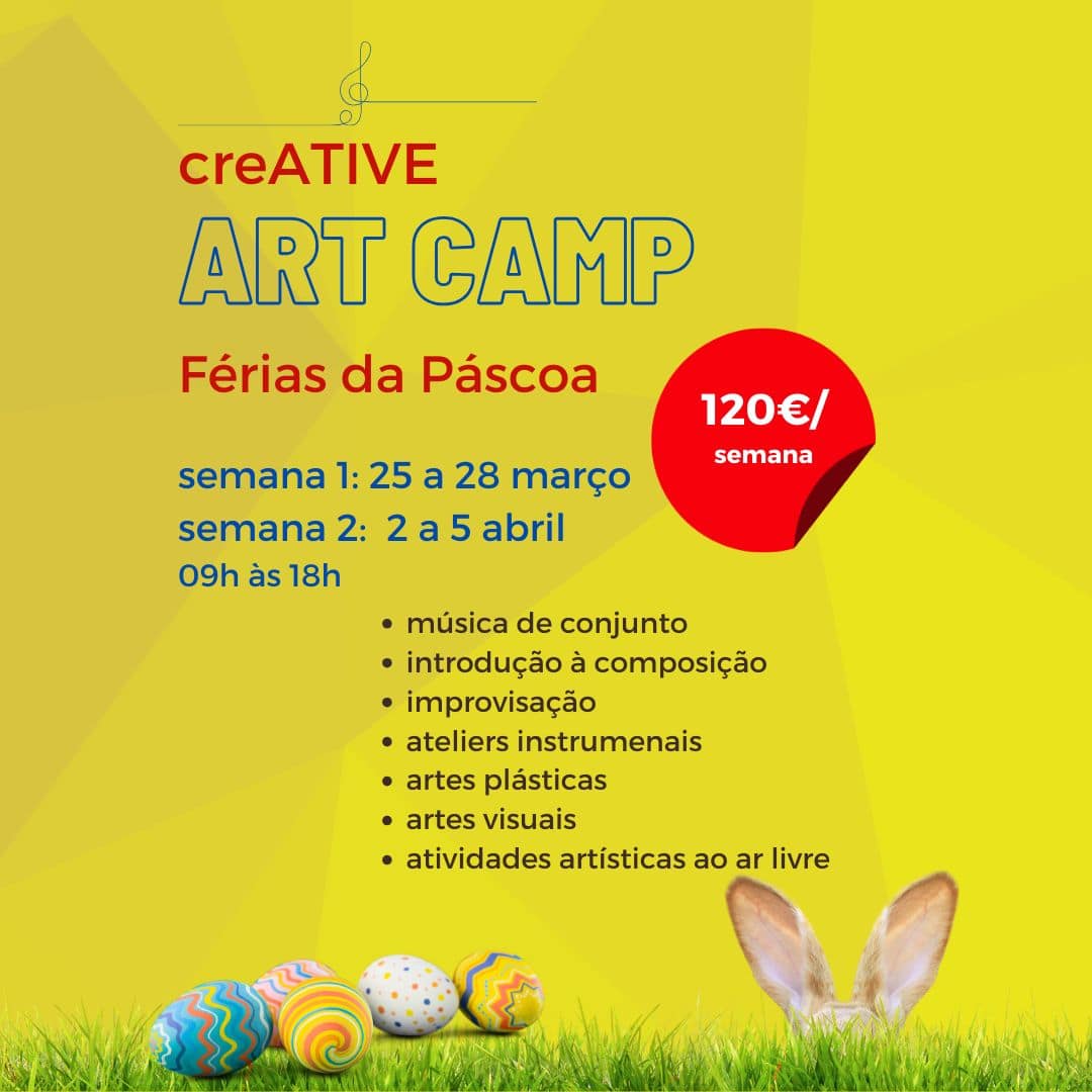 creATIVE, Music & Arts School – Art Camp Férias da Páscoa