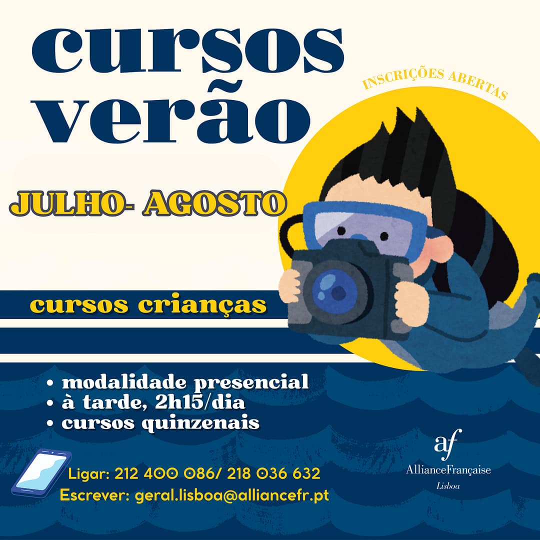 Alliance Française de Lisboa – Cursos de verão Benjamin (4/6 anos)