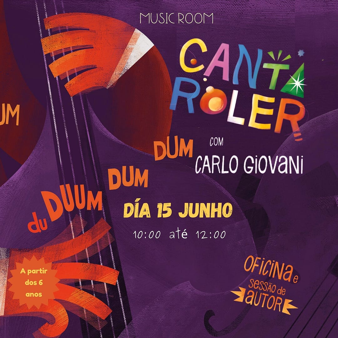 «Cantaroler» com Carlo Giovani – Oficina e sessão de autor