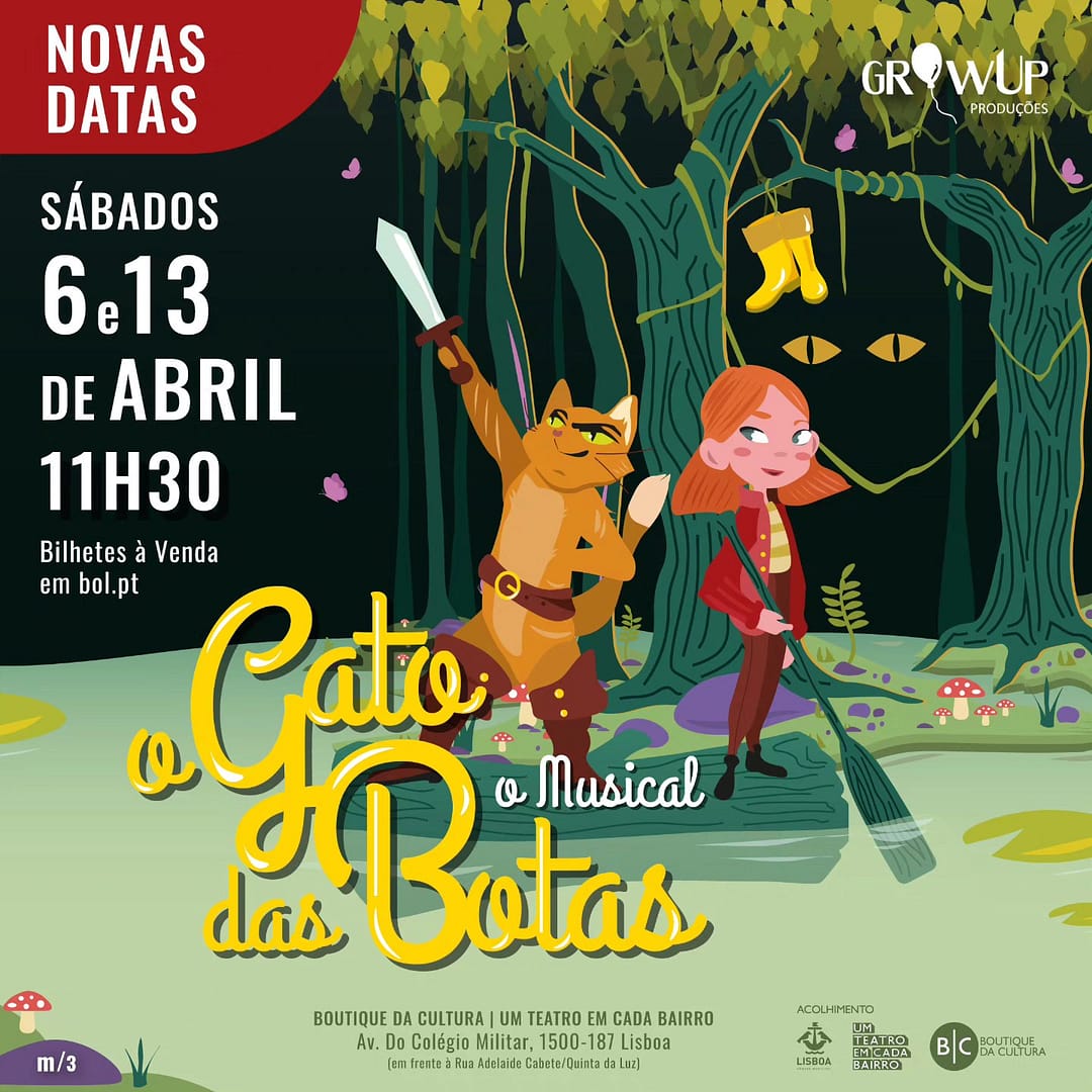O Gato das botas – O Musical (Nova Data!)