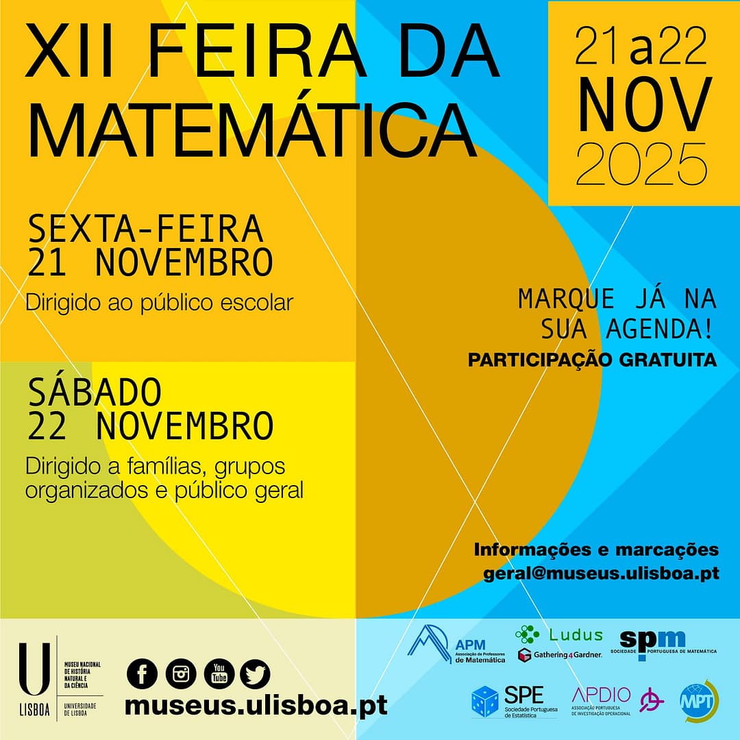 XII Feira da Matemática – Programa pĂşblico geral e famĂlias