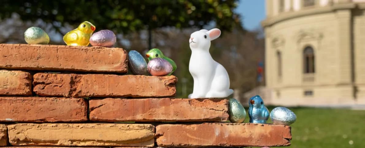 Chasse aux Ćufs dans le parc de l'Ariana