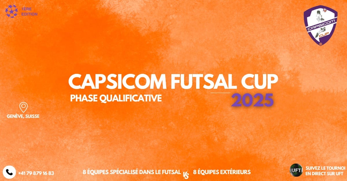 Capsicom Futsal Cup U13 2025 – Phase Qualificative