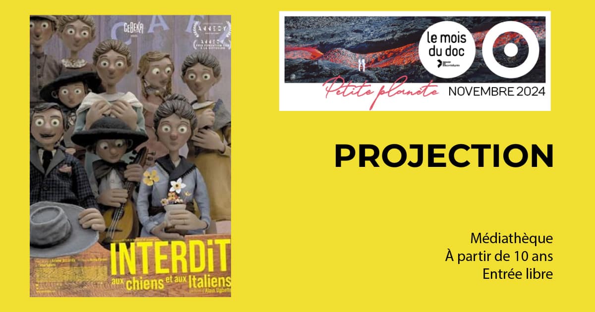Projection «Interdit aux chiens et aux Italiens»