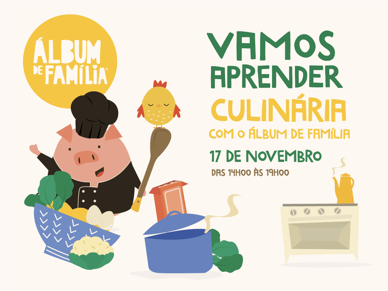 Vamos aprender Culinária com o Álbum de Família