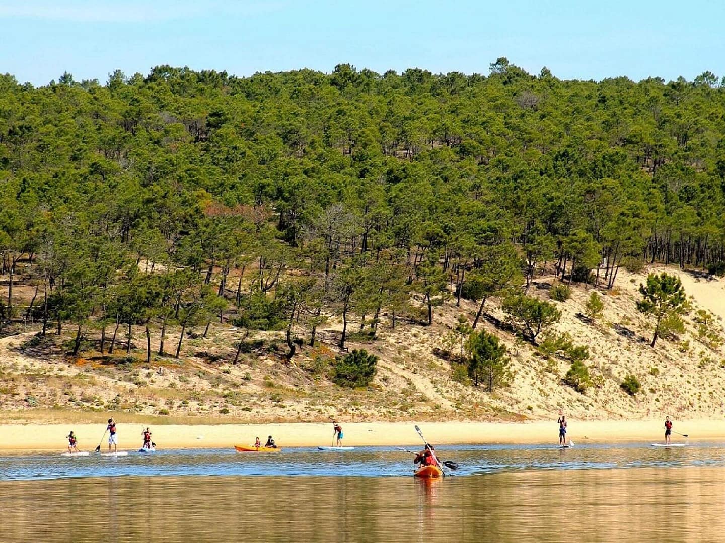 Passeio de kayak na Lagoa de Albufeira