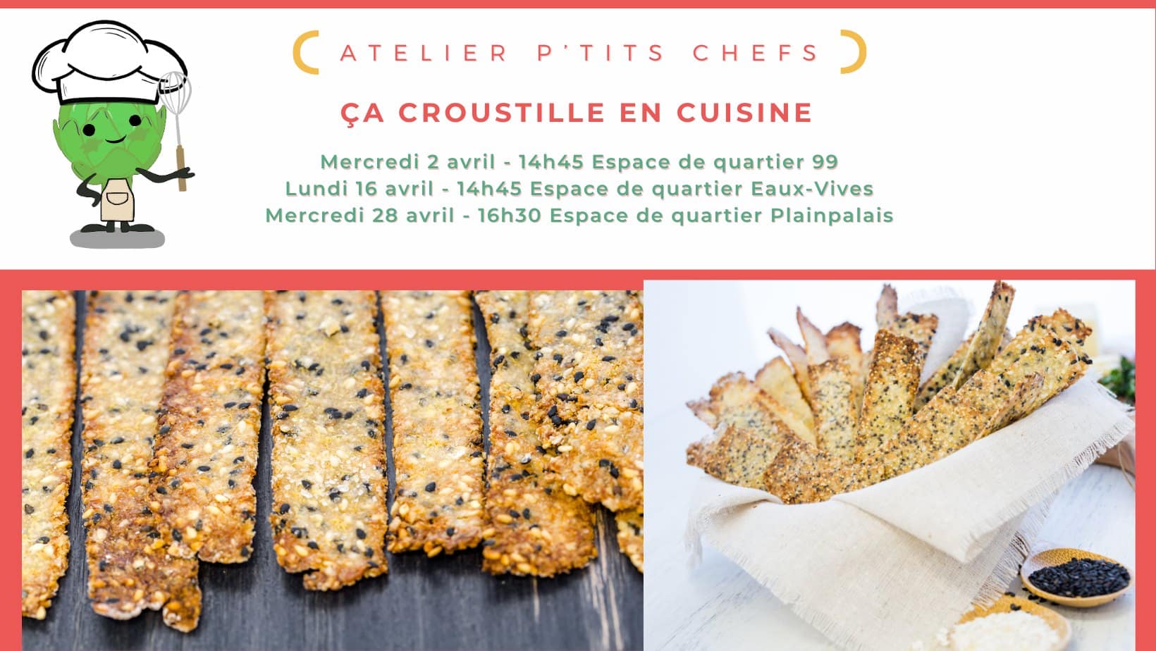 Atelier p'tits chefs – Ça croustille en cuisine