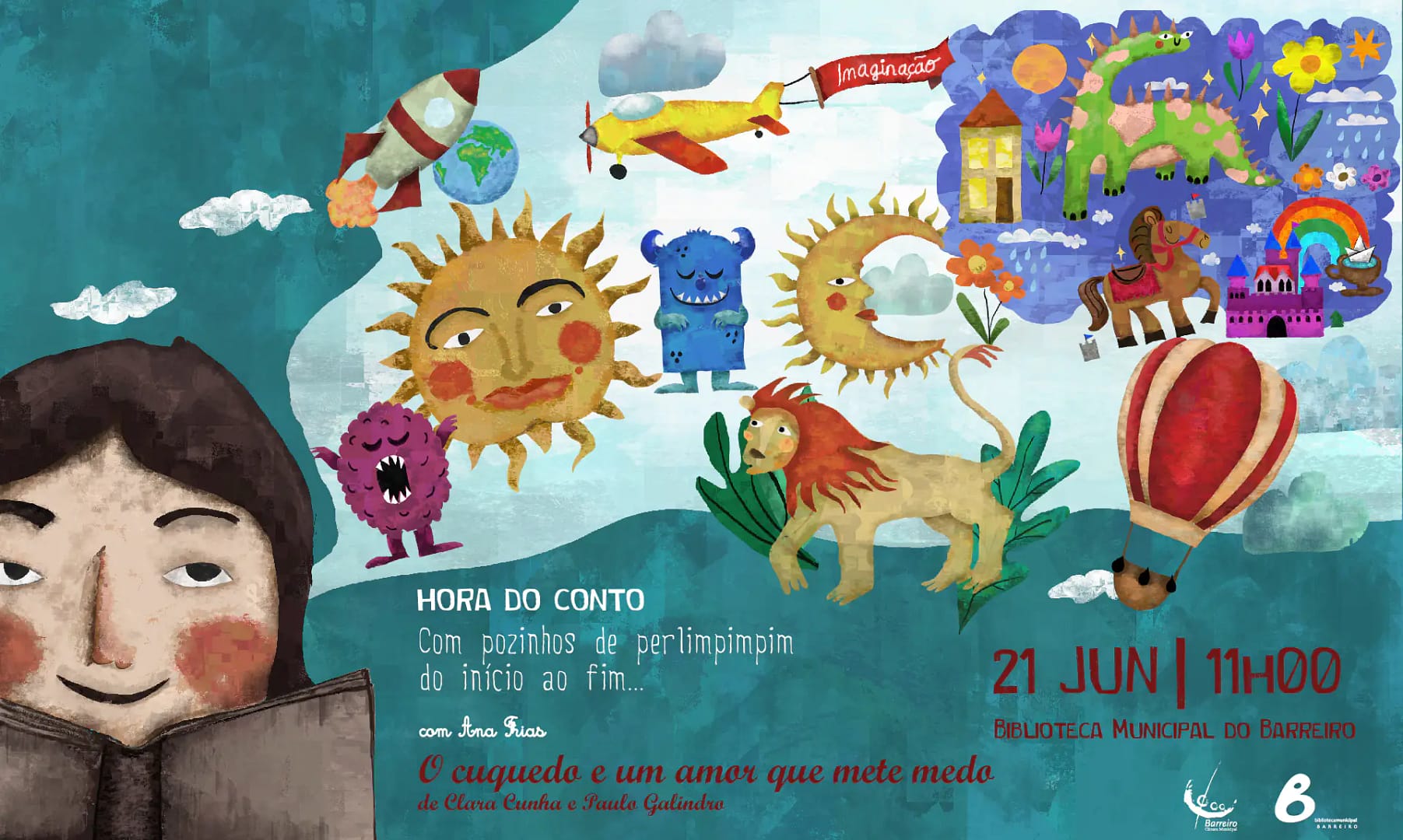 Hora do Conto com «O cuquedo e um amor que mete medo», de Clara Cunha e Paulo Galindro