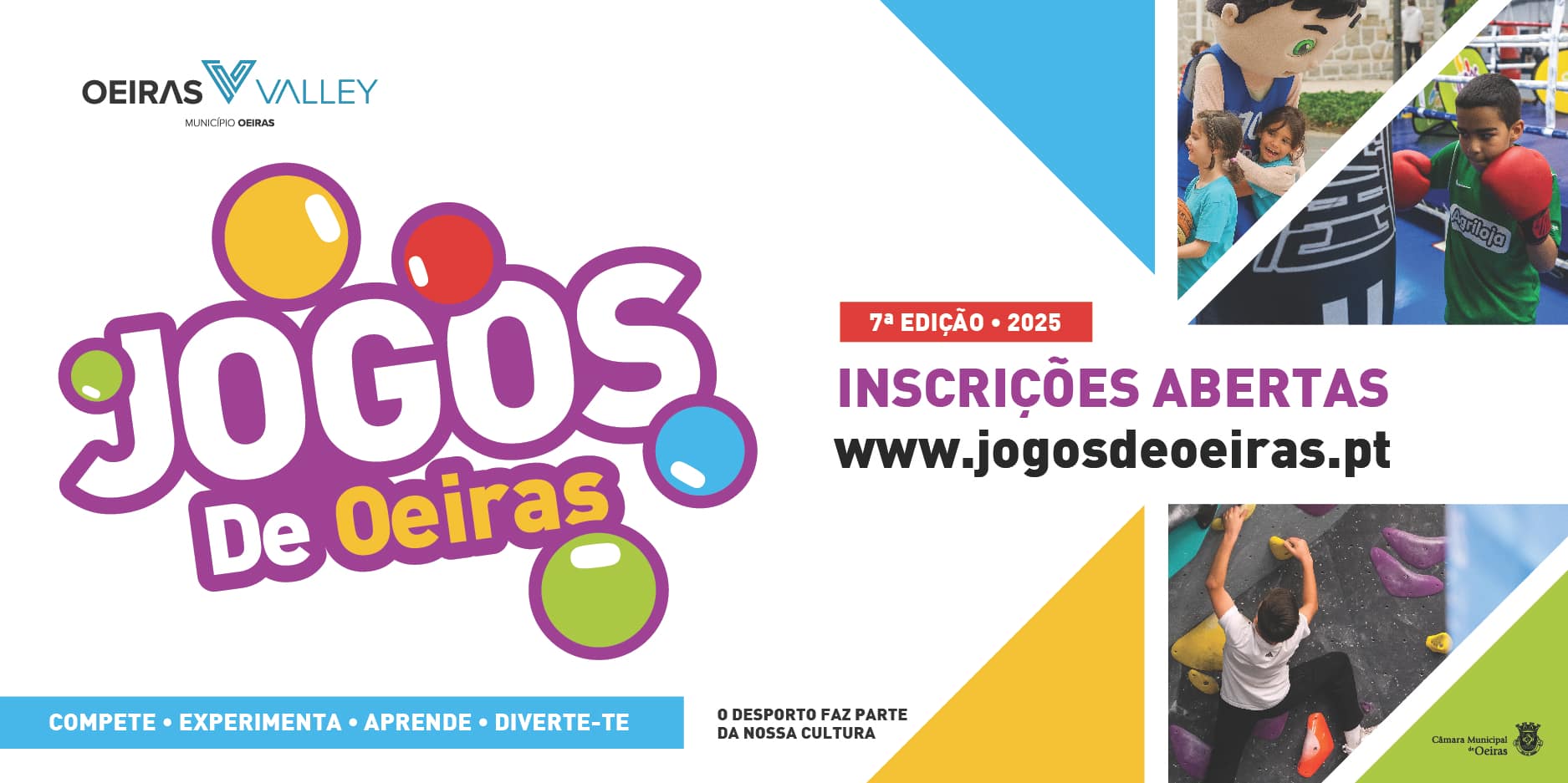 7ª edição Jogos de Oeiras – Atividades «Experimenta Jogos de Oeiras» de janeiro e fevereiro