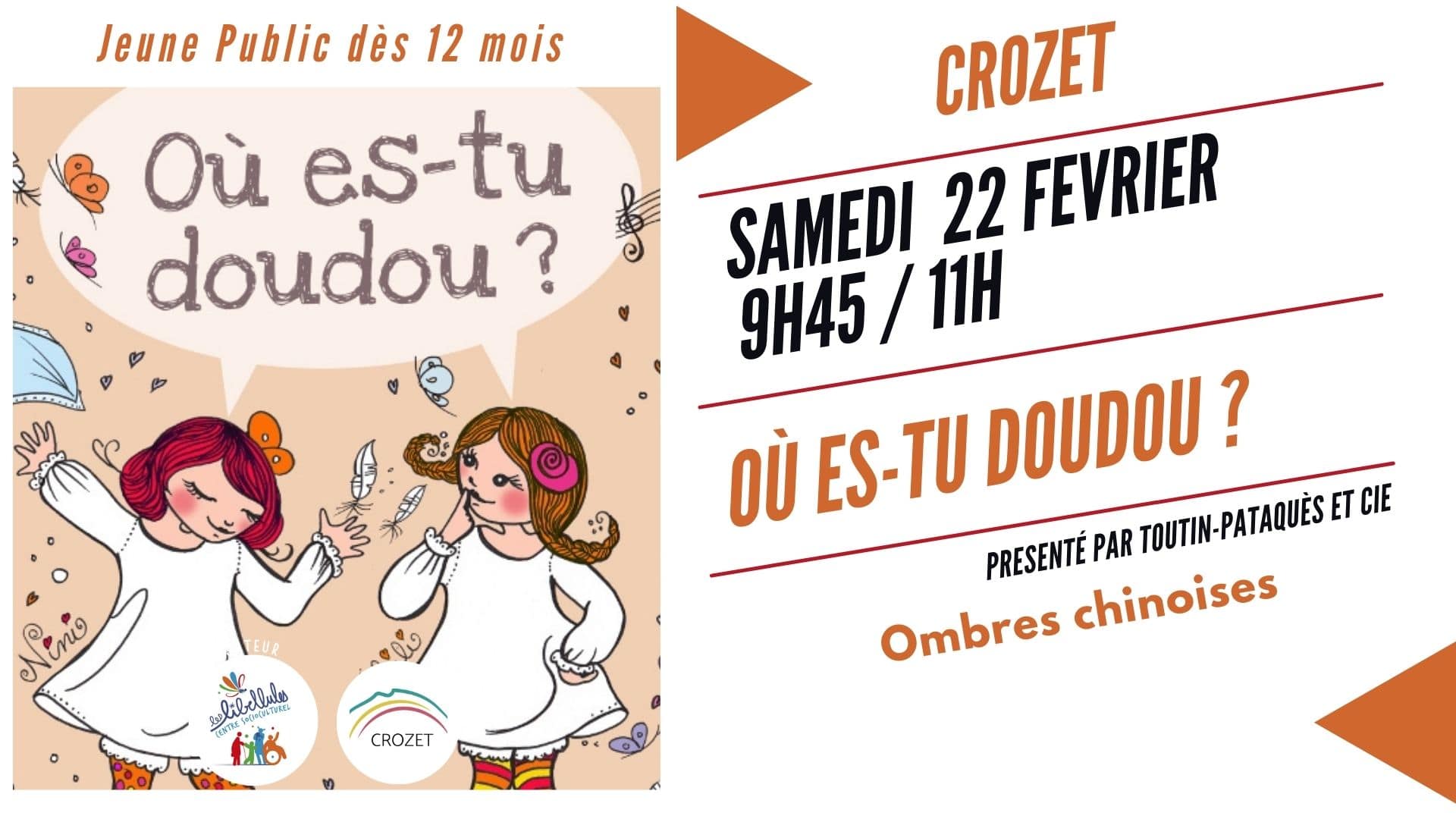 P'tit dèj spectacle «Où es-tu doudou?»