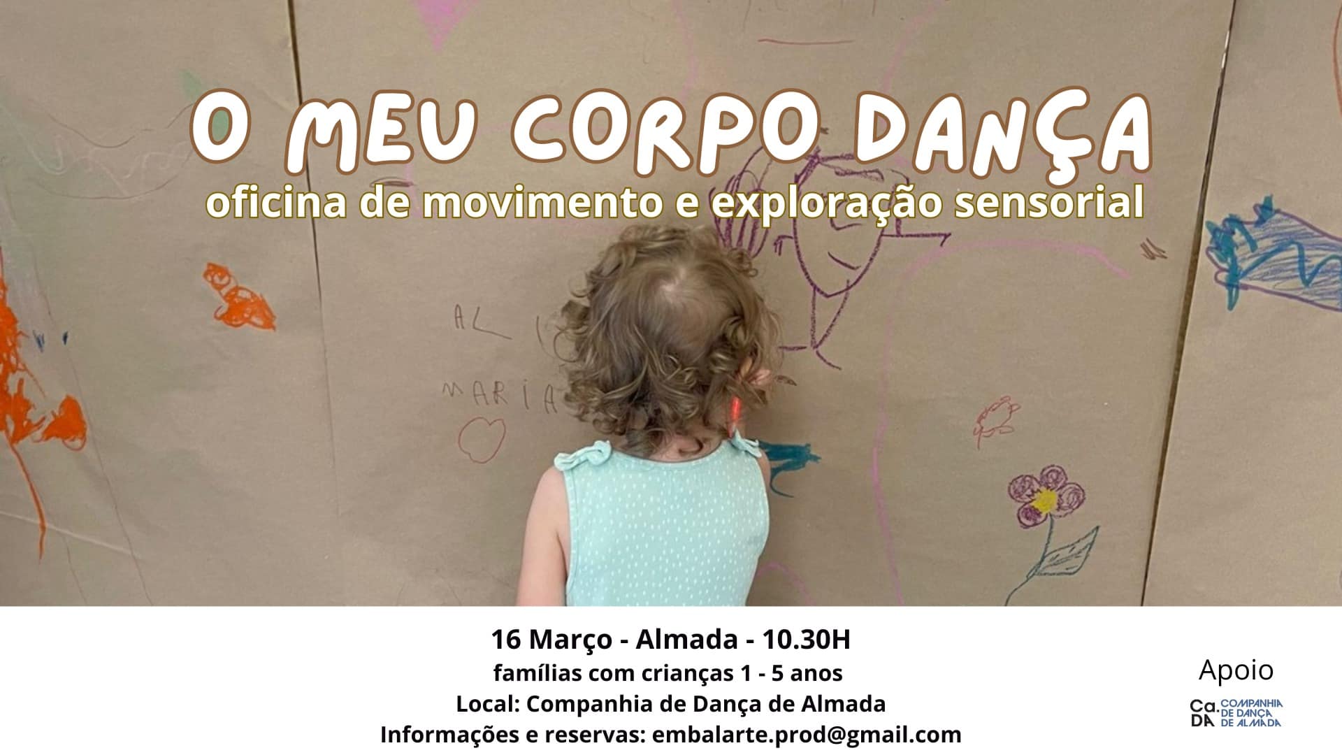 O meu corpo... dança! – Oficina de movimento e exploração sensorial para famílias