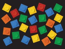 Exposição de LEGO «Another brick on the wall»