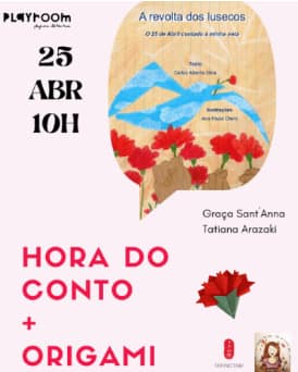 A revolta dos lusecos – Hora do conto e Origami