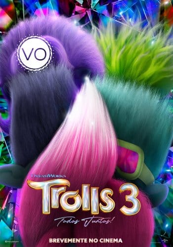 Estreia no cinema de «Trolls 3 – Todos juntos»