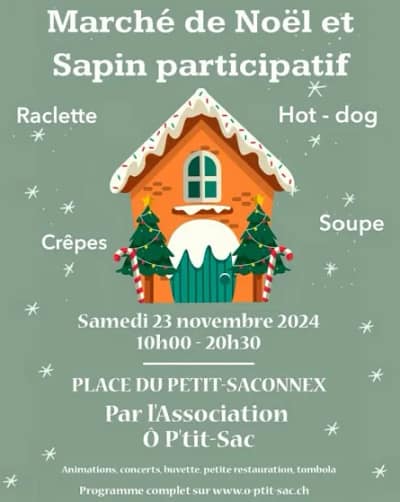 Marché de Noël et sapin participatif