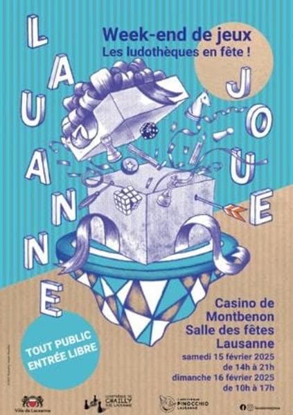 Lausanne joue – Week-end de jeux: Les ludothèques en fête!