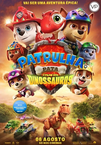 Estreia no cinema de «Patrulha Pata – O Filme dos dinossauros» (VP)