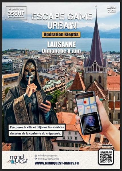 L’Opération Kleptis – Escape Game Urbain à Lausanne