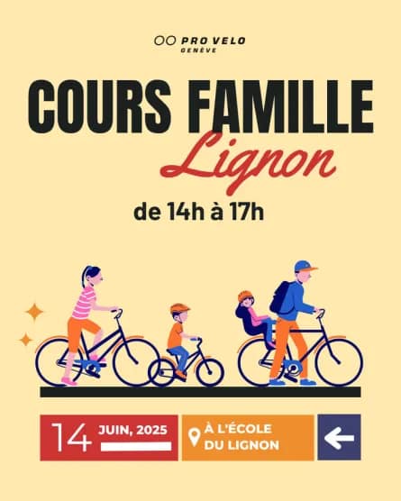 PRO VELO Genève – Cours Famille au Lignon