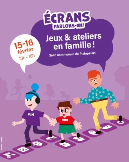 Écrans, parlons-en! – Jeux & atelier en famille!