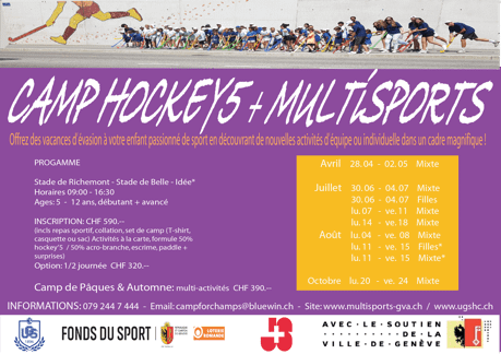 Multi-Sports Genève – Camp Multi-Sports & Hockey5 Pâques 2025