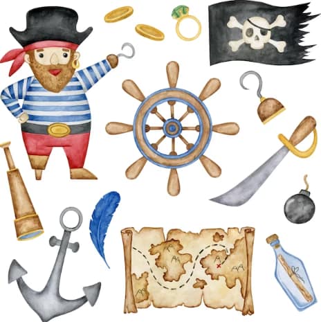 Os piratas – Destaque de coleção