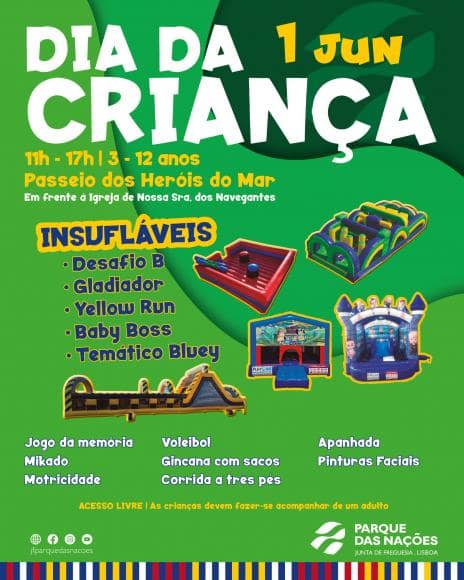 Dia da Criança é no Parque das Nações!