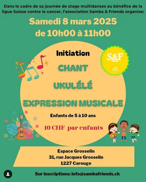 Initiation chant, ukulélé et expression musicale