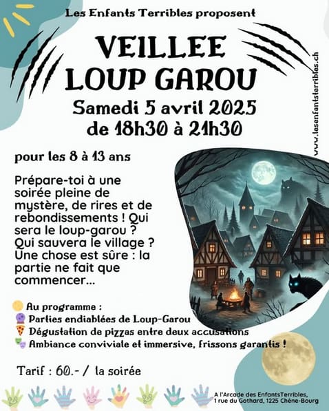 Veillée Loup-Garou – Soirée Pizza