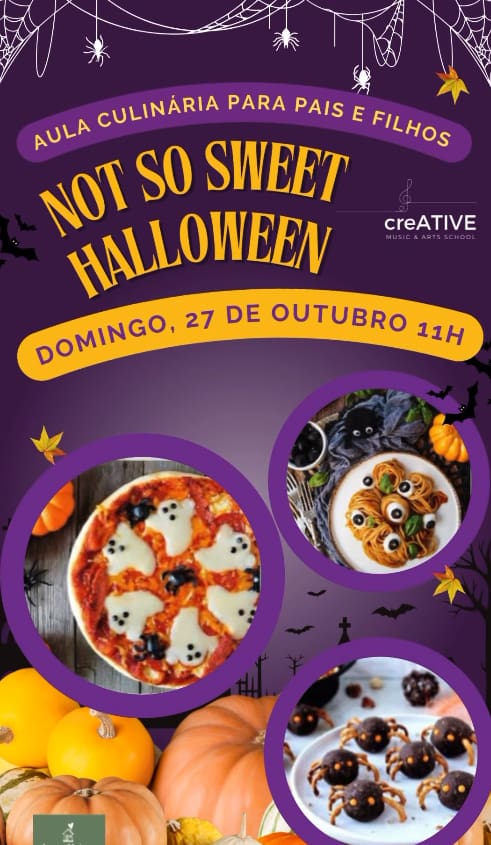 Not so sweet Halloween – Aula de Culinária Pais e Filhos