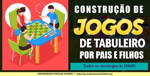 Construção de jogos de tabuleiro por pais e filhos