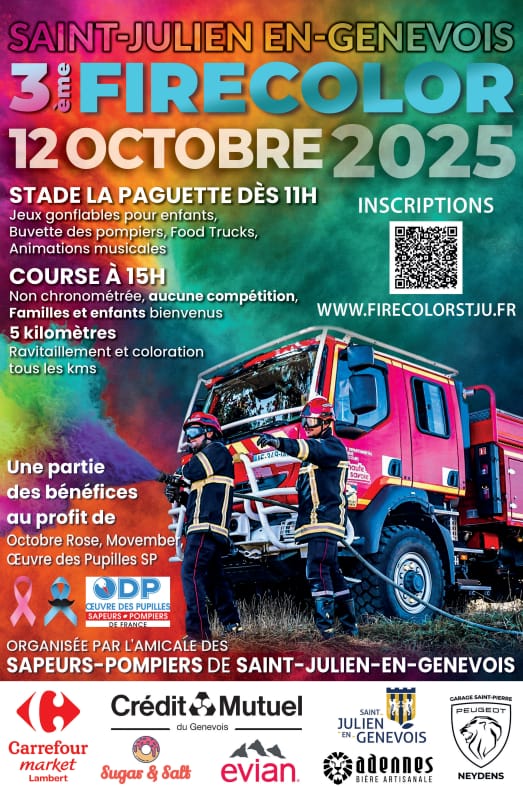 3e Fire’Color des Sapeurs-Pompiers de Saint-Julien