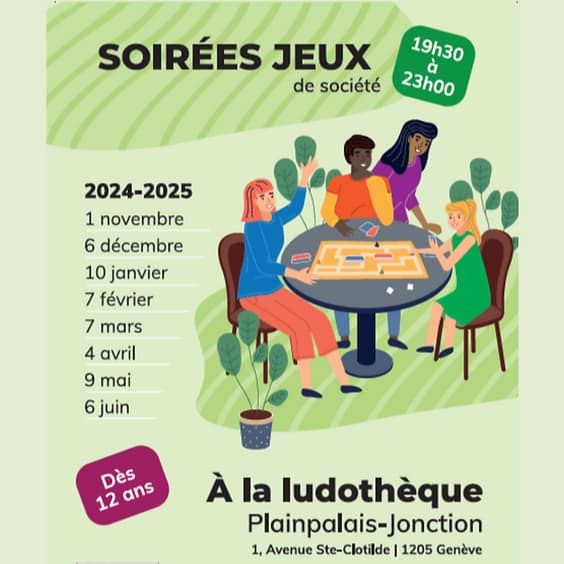 Soirée Jeux de société dès 12 ans