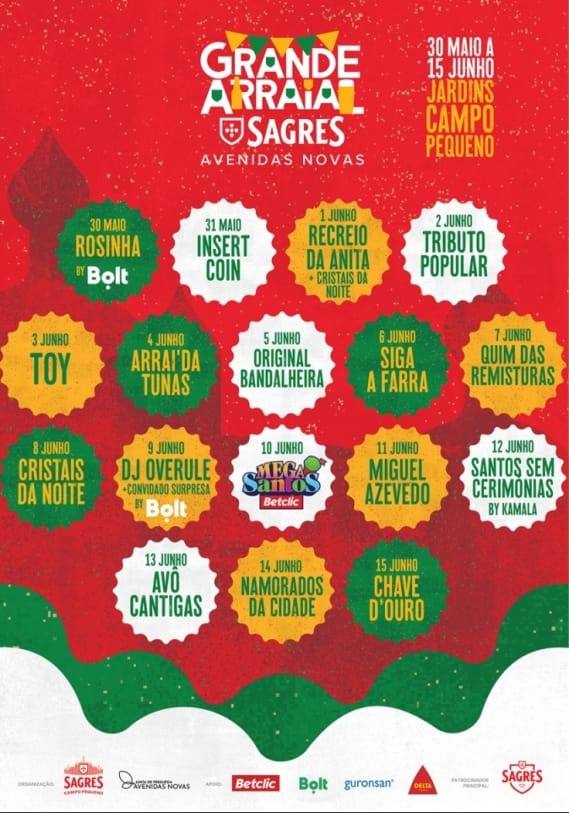 Grande Arraial Sagres Avenidas Novas 2025