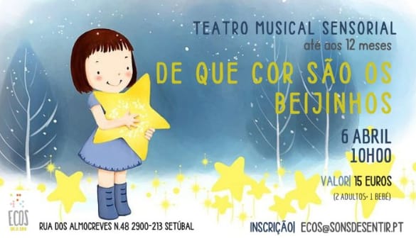 De que cor são os beijinhos – Teatro musical sensorial