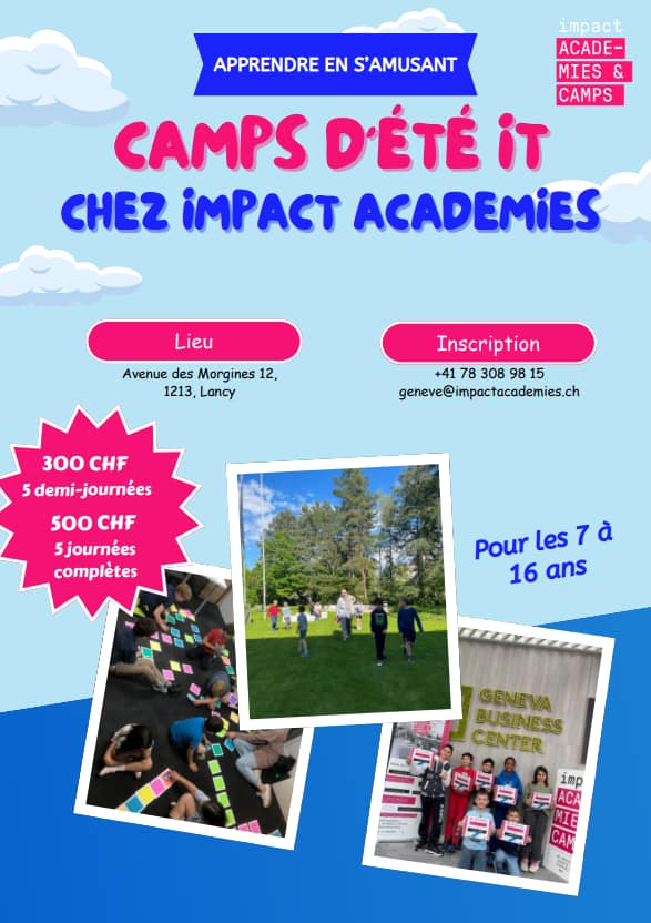 Impact Academies – Camps d’été IT 2025