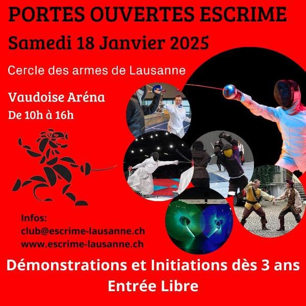 Cercle des Armes de Lausanne – Journée portes ouvertes du club d'escrime