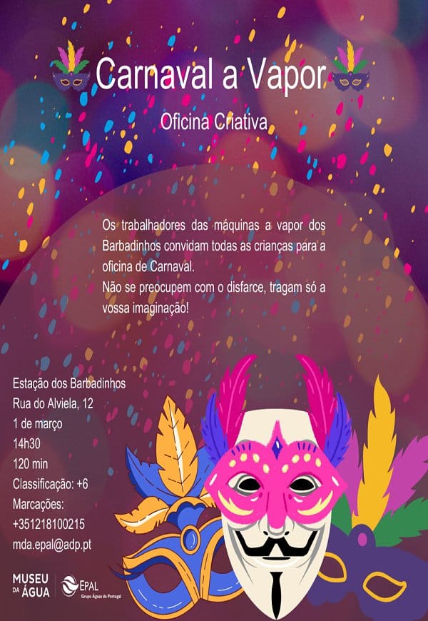 Oficina criativa – Carnaval a Vapor