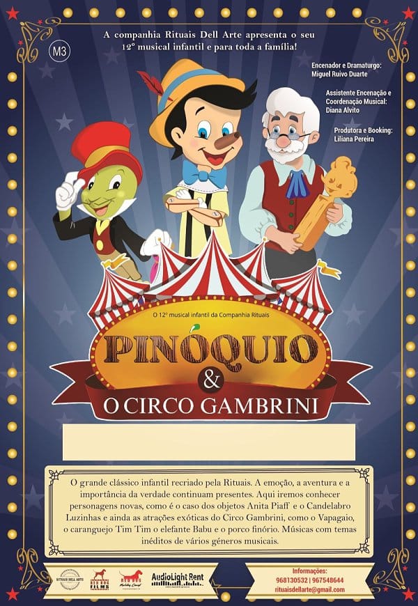Pinóquio e o Circo Gambrini – Musical