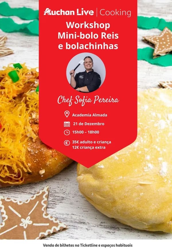 Workshop Mini Bolo Rei e Bolachinhas