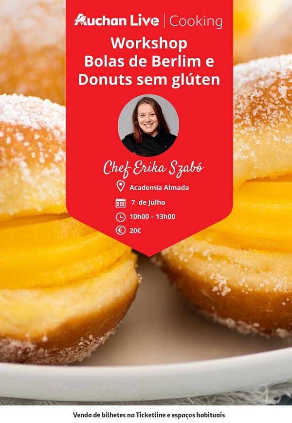 Workshop de Bolas de Berlim e donuts sem glĂșten