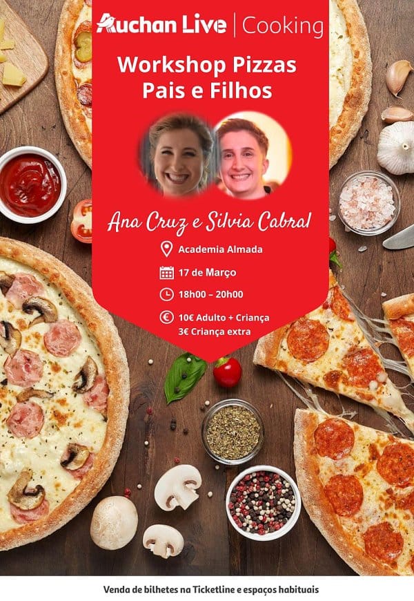 Workshop pizzas pais e filhos