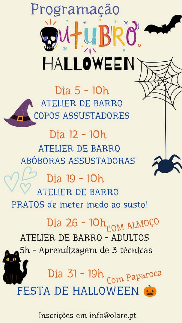 Olaré – Programação Outubro: Halloween