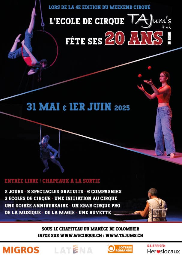 4e édition du Week-end CirquÉ et 20 ans de l'école TAJum's